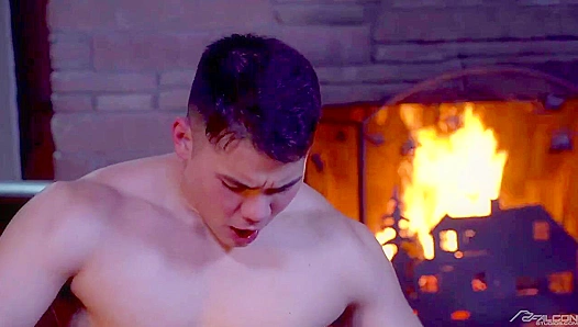 Bareback Pleasure Under Glowing Embers: Colton Austins Fiery Tryst – HotGayPorn