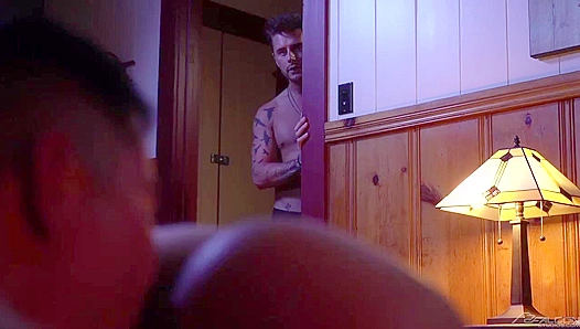 Bareback Pleasure Under Glowing Embers: Colton Austins Fiery Tryst – HotGayPorn