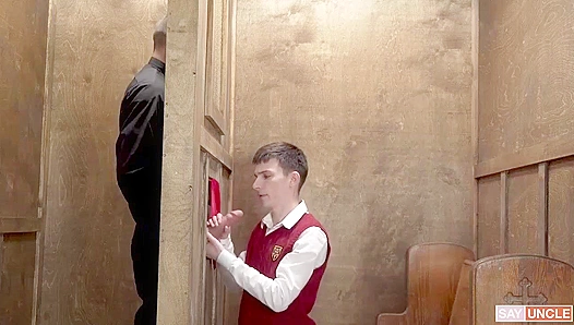 Felix ODaire Moans as Myles Landons Thick Cock Fills Him in Church — YesFather 18+