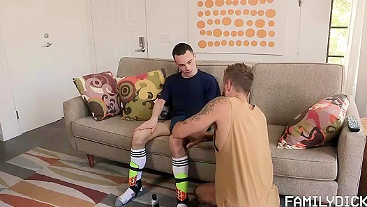 Joe Ex Relishes Wesleys Massive Load — Naughtiest Twink Needs That StepDad Energy –