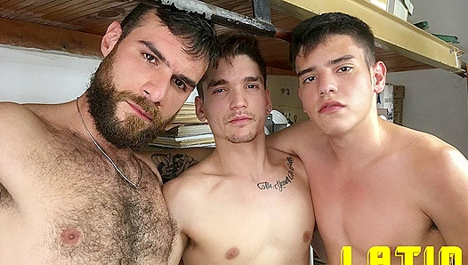 Hot Latino Trio: Twink Takes On Ripped Studs Santiago Rodri – 18+