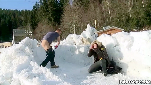 Steamy Ski Ride: Two Hot Jocks Bareback Under the Pines – Frozen Flesh Melts Fast 18+