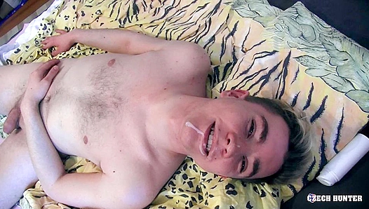 Chubby Czech Boy Gets Plowed Deep, Cries Out While Cumming Hard Bareback — CzechHunter