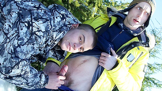 Hot Winter Lust – Steamy Outdoor Gay Sex Adventure in Europe – XXX