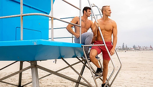Blaze Swallows Jebs Bare Load — Deep Anal Ride Without Protection – GayXXX