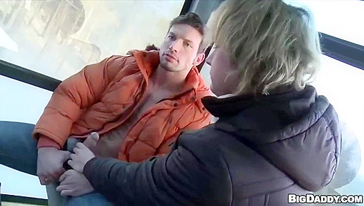 Marek Dominates Martty Under Falling Snow — Steamy Bareback Encounter