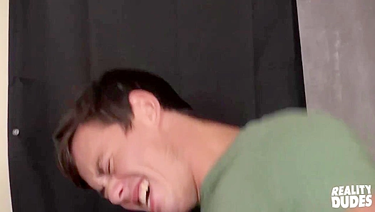 Massive Load Cum Explosion as Hunky Stud Takes Hard Bareback Poundin – DickDorm Party