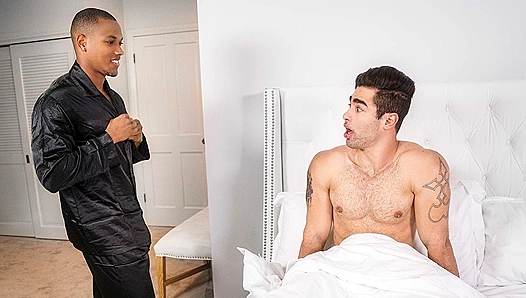 Dominic Michaels Claims Lucas Leon in Steamy Kitchen Domination — Hot Gay Sex Scene