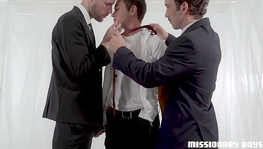 Triple Heat: Elder Bishops Go Deep in Missionary Anal Bliss – 18+