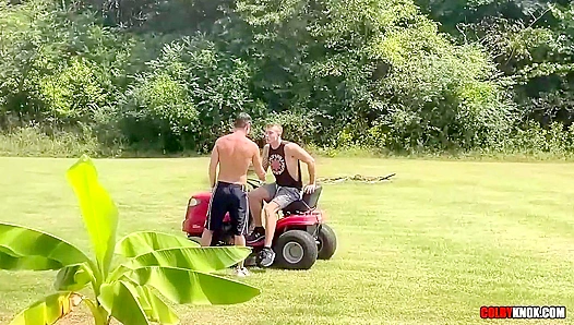 Finn August Goes Wild: Rides Colby Knox Hard Under Open Sky – LawnJock RAW