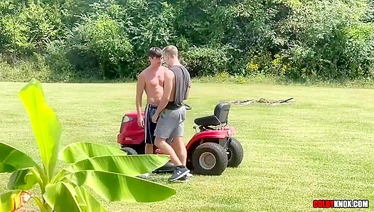 Finn August Goes Wild: Rides Colby Knox Hard Under Open Sky – LawnJock RAW