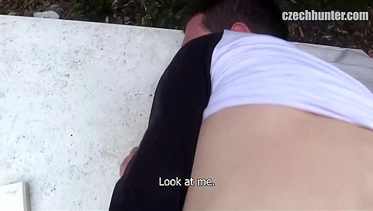 Czech Cutie Gags on Thick Rod in Wild Bareback POV Ride – XXX Gay Amateurs