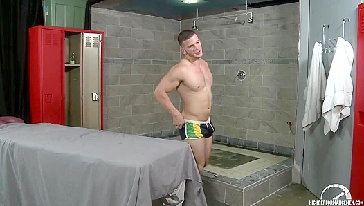 Muscle Meets Muscle: Hot Gay Rumble in the Locker Room – AngelRockTate 18+