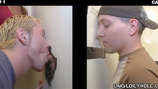 Jakob Cruz Slurps Hard Cock Through Glory Hole – Mind-Blowing Blowbie! – HotNewClip