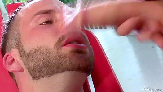 Chris Bines Nikko Russo Heat Up With Fiery Oral Action – Steamy Gay Encounter 18+