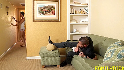 Liam Takes Every Inch: Deep Throating His Horny Stepdad Myles – Taboo Fun 18+
