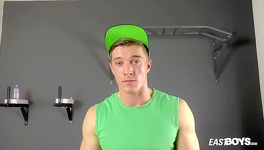 Oiled-Up Muscle Stud Larry McCromwell Pumps His Thick Pole – EastBoys