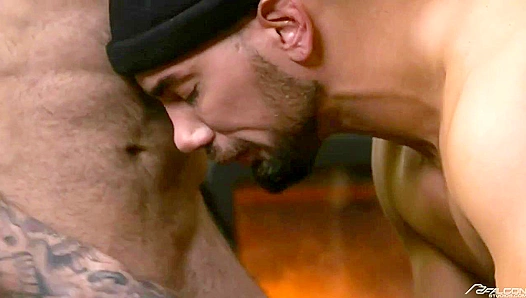 Snowed In Horny: Steamy Outdoor Threesome Under the Stars – Falcon Studios 18+
