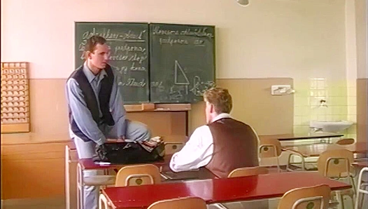 Hard Lessons: Hans Milo Goes Wild in Classroom Action – Falcon Studios 18+
