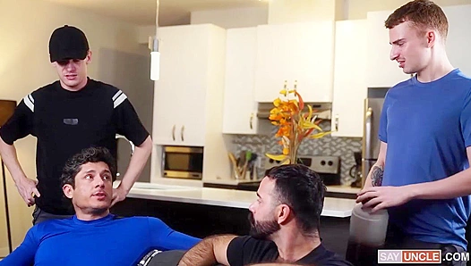 Rocky Edward Goes Wild in Hot Naked Four-Some Action – TwinkTrade