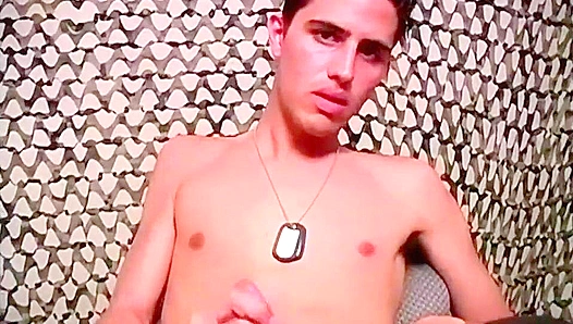 Military Heat: Mario Angel Strokes His Hard Muscle Cock – Steamy Solo Ride