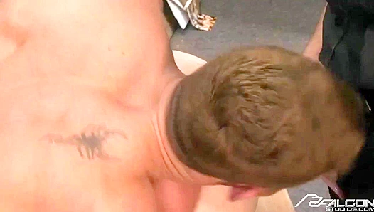 Dean Tucker Gagged as Ari Silvio Dominates Him Raw—Christian Wilde Watches Hungry –