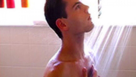 Jake Lyons Hot Shower Masturbating Session – Steaming Solo Action – BoyzParty