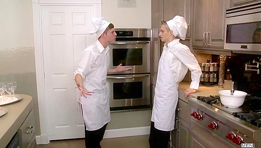 James Max Ignite Passion—Thick Hardons Collide in Hot Kitchen Action – TinyGays 18+