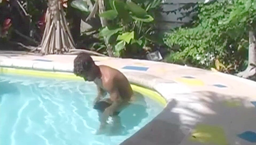 Aaron Armstrong Pleasures His Hard Mixed-Race Dick Under Poolside Heat – BoyzPartyHeat 18+