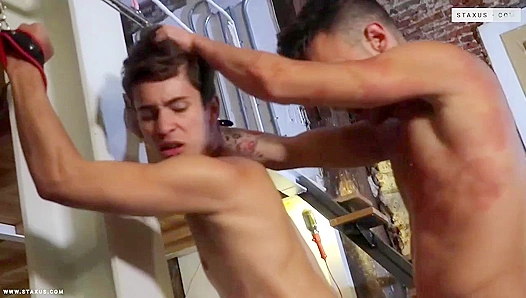 Angel Lopez Gets Dominated Hard by Izan Loren – Steamy Gay Break-In Scene – 18+