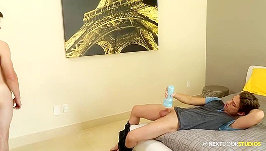 Michael Del Rey Dakota Youngs Steamy Fleshlight Session – 18+