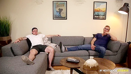 Neighbors Collide: Jack Hunter Rides Jay Austins Thick Load Deep – 18+ Anal Fun
