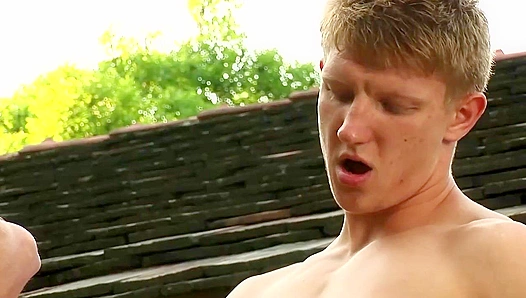 Steve Weaver Tim Law Get Naked Outdoors — Hot Blowjob Action – SteamyTwinkLicks 18+