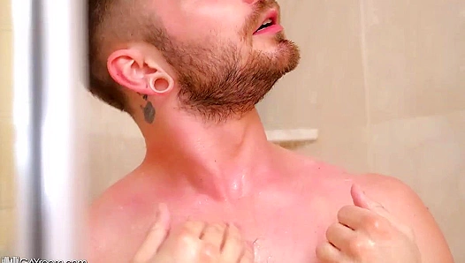 Andrew Connor Tyler Castles Hot Steamy Shower Bang – No Condom, All Passion – BareBack