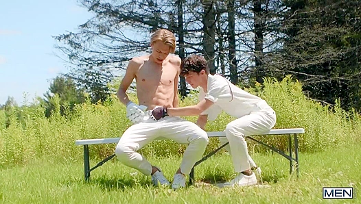 Leo Louis Sam Ledger Heat Up Locker Room Fantasies – Steamy Gay Rumble 18+