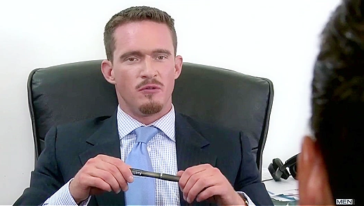 Tyr Alexanders Hot Office Blowjob Session – Steamy Gay Action – GayPornXL 18+