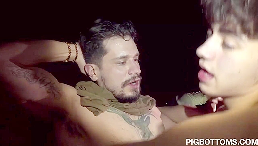 Myott Hunter Crew Dominates Willing subs in Hardcore Gay gangbang – 18+