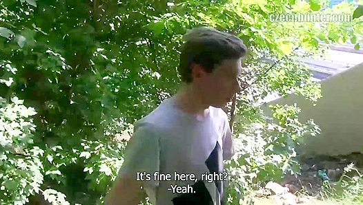 Blond Twink Gets Dirty in Hot Outdoor Gay Sex Frenzy – 18+