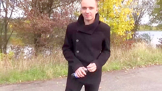 Shy Twink Explores Pleasure Outside, Then Gets Railed Inside – XXX Gay
