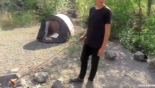Under the Stars: Horny Hiker Gets Pounded by Massive Tent Dick – XXX Gay