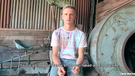 Blonde Twink Gets Wild On Filthy Barn Floor – Steamy Gay Encounter 18+