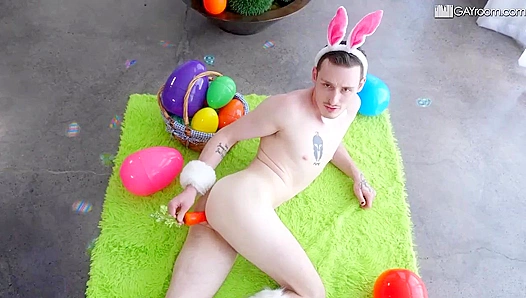 Easter Fever: Josh Cannon A.J. Sloan Go Wild With Bunny-Fueled Passion – Hot Gay Sex Scene