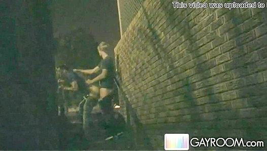 Thirsty for More: Dylan Hauser Devours Thick Cock in Gritty Alley Bang – GayXXX