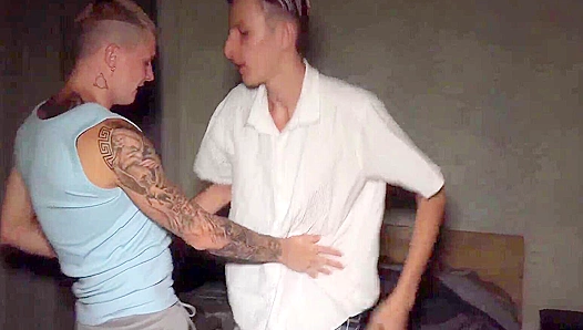 Twinks Reunite for Passionate Kissing Before Explosive Rough Sex – 18+