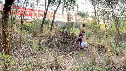 Roughed Up Outdoors: Security Guard Takes On Wild Forest gangbang — GayPornNature 18+
