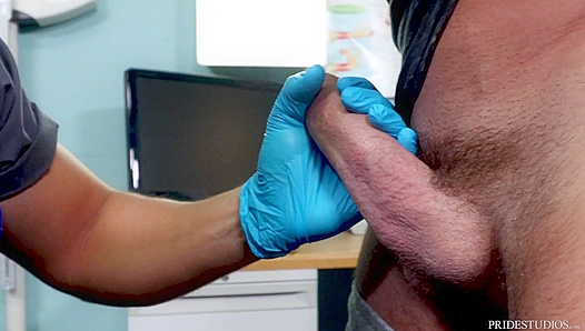 Latino Doctor Swallows Patients Load – Epic Deepthroat Action – XXXClinic 18+