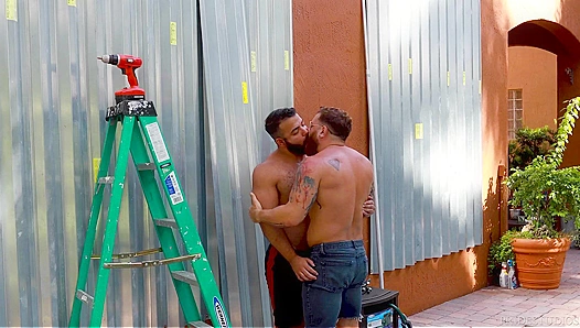 Muscle-Bound Bears Go Raw Under the Sun – Hardcore Poolside Sex – 18+