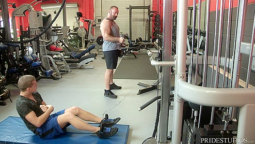 Daddy Bear Works Out Tight Pussy—Deep Pressure for Aching Twink Asshole – Hot Gym Play