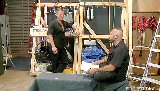 Massive Muscle StepDad Stretches Young Guy Wide — Gags Him On Thick Cock