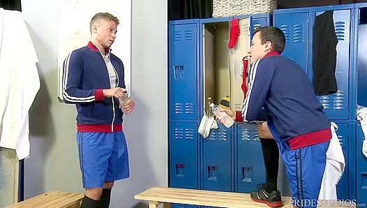 Sweaty Jocks Collide After Game in Steaming Locker Room Encounter – GayPornWild
